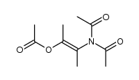 (1E)-2-(diacetylamino)-1-methyl-prop-1-enyl acetate结构式