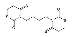 3-[4-(2-oxo-4-sulfanylidene-1,3-thiazinan-3-yl)butyl]-4-sulfanylidene-1,3-thiazinan-2-one Structure