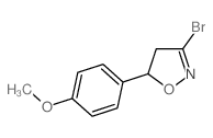 3-Bromo-5-(4-Methoxyphenyl)-4,5-dihydro-isoxazole Structure
