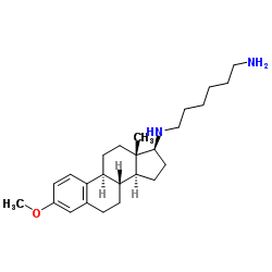 N1-((8R,9S,13S,14S,17S)-3-Methoxy-13-Methyl-7,8,9,11,12,13,14,15,16,17-Decahydro-6H-Cyclopenta[A]Phenanthren-17-Yl)Hexane-1,6-Diamine Structure