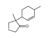2-(4-methyl-2-cyclohexen-1-yl)-2-methylcyclopentanone结构式