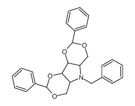 N-Benzyl-1,3:4,6-di-O-benzylidene-2,5-dideoxy-2,5-imino-L-iditol Structure