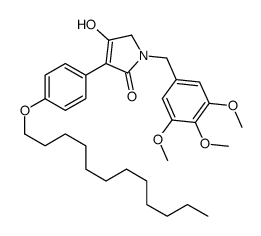 4-(4-dodecoxyphenyl)-3-hydroxy-1-[(3,4,5-trimethoxyphenyl)methyl]-2H-pyrrol-5-one结构式