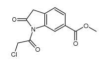 Methyl 1-(2-Chloroacetyl)-2-Oxoindoline-6-Carboxylate structure