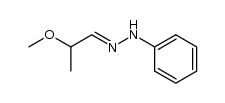 E-2-methoxy-1-propanone phenylhydrazone结构式