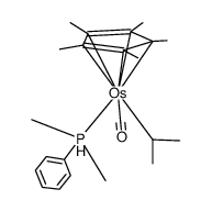 {(η5-C5Me5)Os(CO)(PMe2Ph)i-Pr} Structure