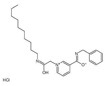 N-benzyl-1-[2-(decylamino)-2-oxoethyl]pyridin-1-ium-3-carboxamide,chloride Structure