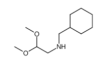 N-(cyclohexylmethyl)-2,2-dimethoxyethan-1-amine Structure