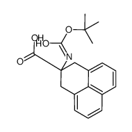 Boc-DL-2-amino-1,3-dihydro-phenalene-2-carboxylicacid结构式