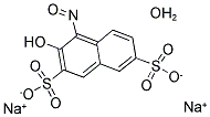 1-NITROSO-2-NAPHTHOL-3,6-DISULFONIC ACID DISODIUM SALT HYDRATE结构式