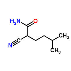 Hexanamide,2-cyano-5-methyl- structure