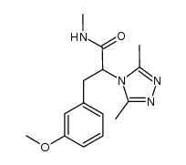 2-(3,5-dimethyl-4H-1,2,4-triazol-4-yl)-3-(3-methoxyphenyl)-N-methylpropanamide Structure