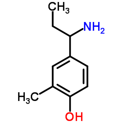 4-(1-Aminopropyl)-2-methylphenol结构式