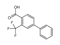 3-(三氟甲基)-[1,1-联苯]-4-羧酸结构式