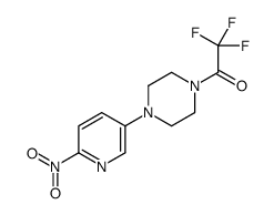 2,2,2-trifluoro-1-[4-(6-nitro-3-pyridyl)piperazin-1-yl]ethanone Structure