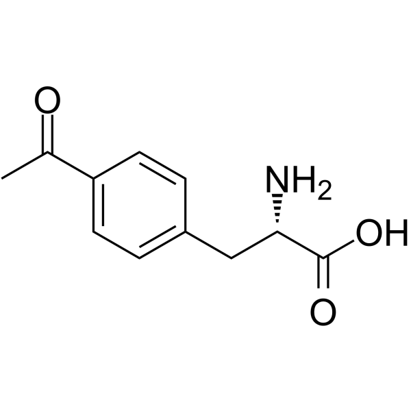 4-乙酰基-L-苯丙氨酸结构式