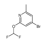 4-bromo-2-(difluoromethoxy)-6-methylpyridine Structure