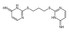 2-[3-(4-aminopyrimidin-2-yl)sulfanylpropylsulfanyl]pyrimidin-4-amine结构式