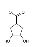 Cyclopentanecarboxylic acid, 3,4-dihydroxy-, methyl ester, (1alpha,3beta,4beta)- (9CI)结构式