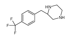 (2S)-2-[[4-(trifluoromethyl)phenyl]methyl]piperazine结构式