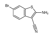 2-AMINO-6-BROMOBENZO[B]THIOPHENE-3-CARBONITRILE structure