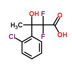 3-(2-Chlorophenyl)-2,2-difluoro-3-hydroxybutanoic acid Structure