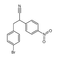 3-(4-bromophenyl)-2-(4-nitrophenyl)propanenitrile structure