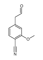 2-methoxy-4-(2-oxoethyl)benzonitrile Structure