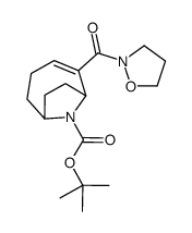 tert-butyl (6R)-5-(1,2-oxazolidine-2-carbonyl)-9-azabicyclo[4.2.1]non-4-ene-9-carboxylate Structure