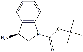 (S)-3-Amino-2,3-dihydro-indole-1-carboxylic acid tert-butyl ester结构式