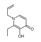 2-ethyl-3-hydroxy-1-prop-2-enylpyridin-4-one结构式