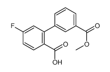 4-fluoro-2-(3-methoxycarbonylphenyl)benzoic acid结构式