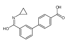 4-[3-(cyclopropylcarbamoyl)phenyl]benzoic acid结构式