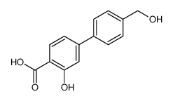 2-hydroxy-4-[4-(hydroxymethyl)phenyl]benzoic acid Structure