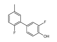 2-fluoro-4-(2-fluoro-5-methylphenyl)phenol结构式