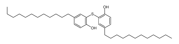 2,2'-thiobis[4-dodecylphenol] structure