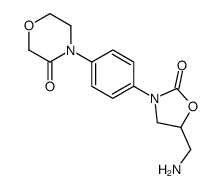 4-[4-[5-(aminomethyl)-2-oxo-1,3-oxazolidin-3-yl]phenyl]morpholin-3-one结构式