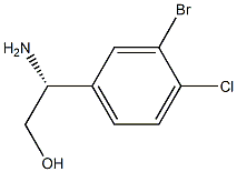 (2R)-2-AMINO-2-(3-BROMO-4-CHLOROPHENYL)ETHAN-1-OL结构式