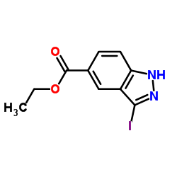 3-碘吲唑-5-甲酸乙酯结构式