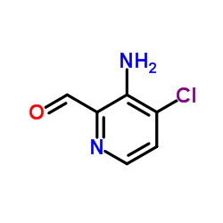 3-Amino-4-chloro-2-pyridinecarbaldehyde Structure