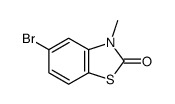 5-bromo-3-methyl-1,3-benzothiazol-2-one结构式