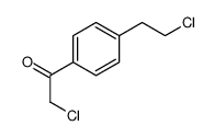 Ethanone, 2-chloro-1-[4-(2-chloroethyl)phenyl]- (9CI) Structure