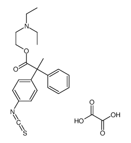 2-(diethylamino)ethyl 2-(4-isothiocyanatophenyl)-2-phenylpropanoate,oxalic acid Structure