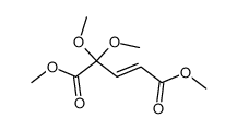 (E)-4,4-Dimethoxy-2-pentenedioic acid dimethyl ester结构式
