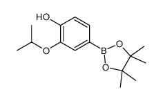 2-propan-2-yloxy-4-(4,4,5,5-tetramethyl-1,3,2-dioxaborolan-2-yl)phenol结构式