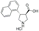 (TRANS)-4-(1-NAPHTHYL)-PYRROLIDINE-3-CARBOXYLIC ACID-HCL结构式