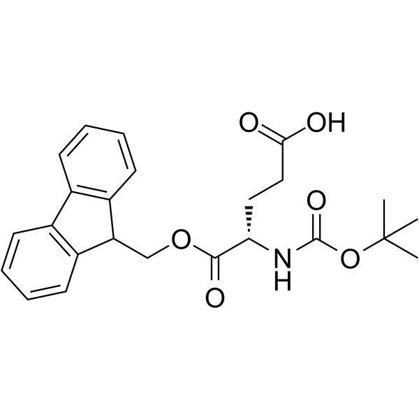 (S)-5-((9H-芴-9-基)甲氧基)-4-((叔丁氧基羰基)氨基)-5-氧代戊酸图片