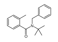 N-benzyl-N-tert-butyl-2-methylbenzamide Structure