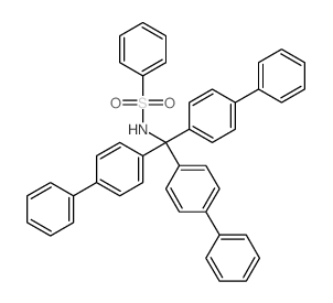 Benzenesulfonamide,N-[tris([1,1'-biphenyl]-4-yl)methyl]- structure