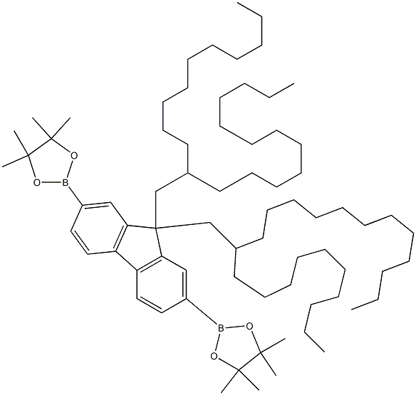 1,3,2-Dioxaborolane, 2,2'-[9,9-bis(2-decyltetradecyl)-9H-fluorene-2,7-diyl]bis[4,4,5,5-tetramethyl- Structure